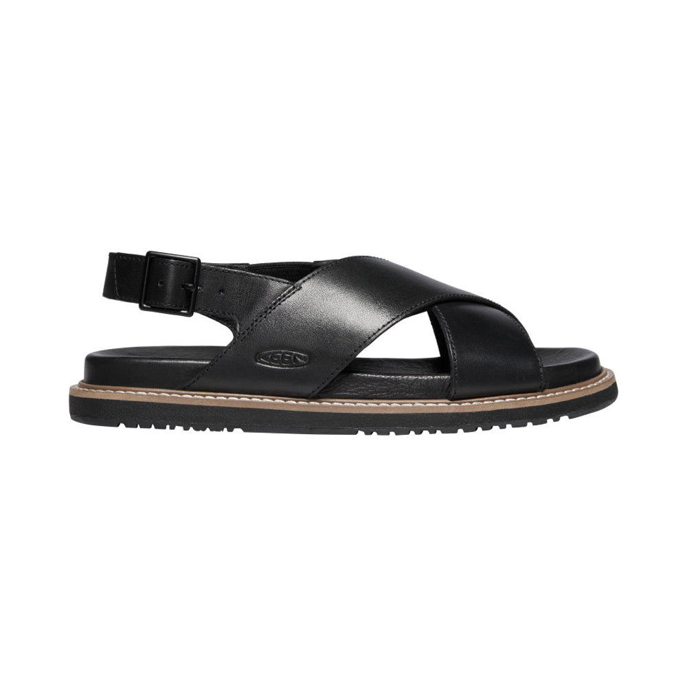 Women's Lana Cross Strap Sandal - Black/Black