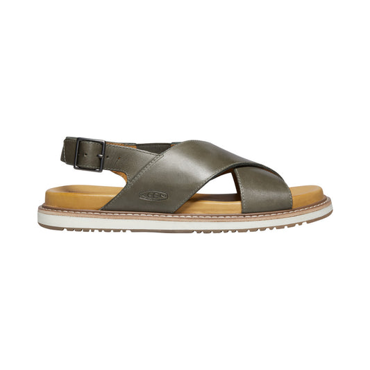 Women's Lana Cross Strap Sandal - Dusty Olive/Silver Birch