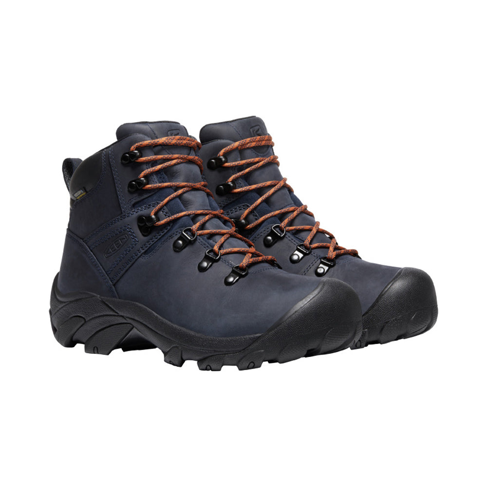 Men's Pyrenees Waterproof Hiking Boot - Black Iris/Fossil Orange