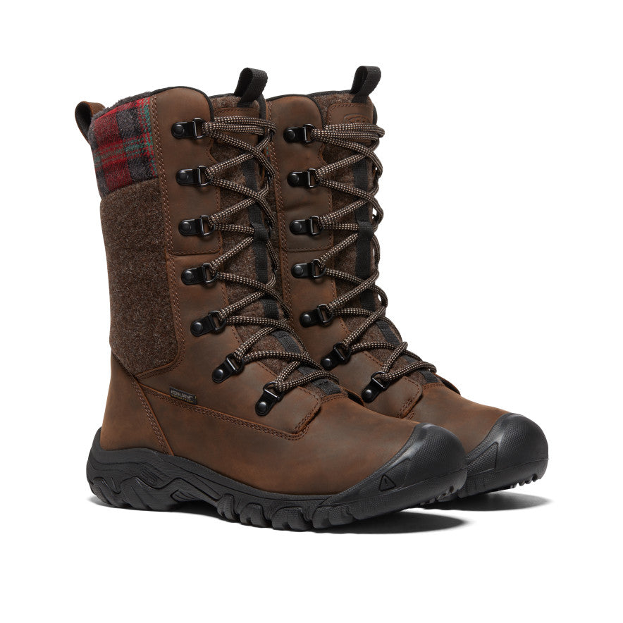 Plaid winter boots sale